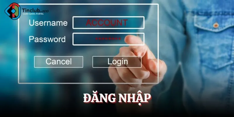 Hệ thống đăng nhập của Tinclub được thiết kế đơn giản